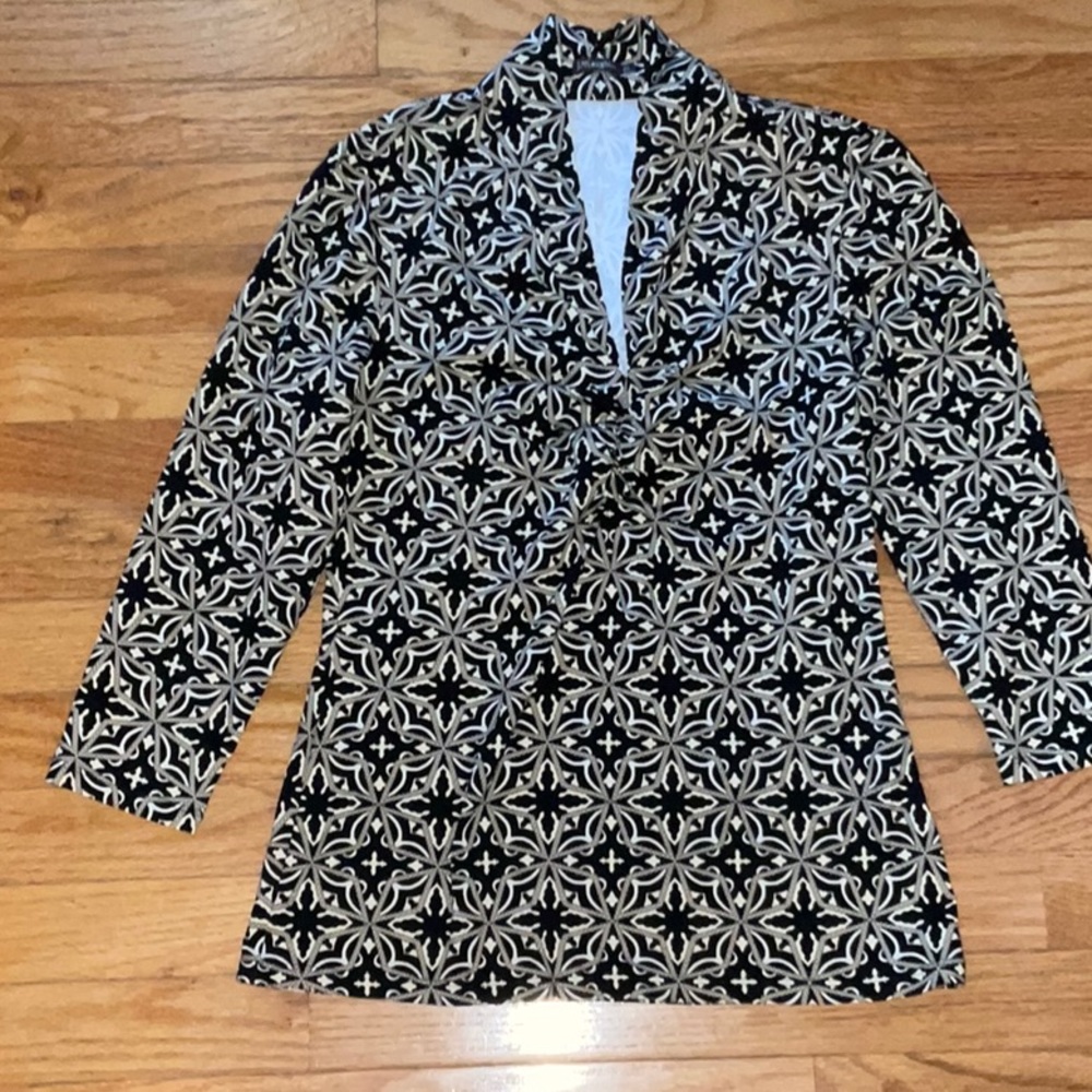 J. McLaughlin 3/4 sleeve ruched top